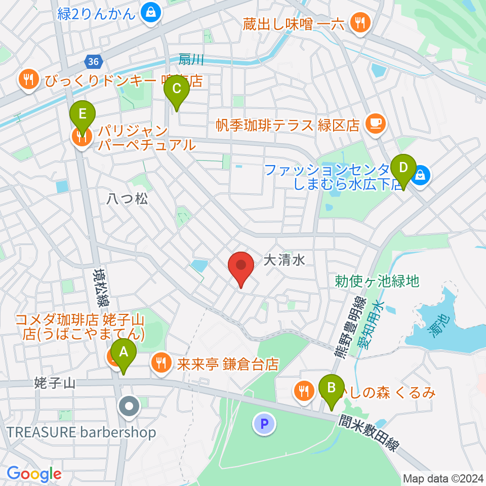 テネラメンテ周辺のコンビニエンスストア一覧地図