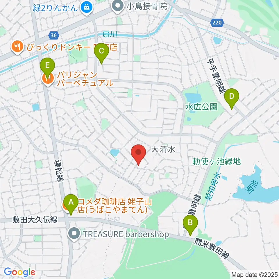 テネラメンテ周辺のコンビニエンスストア一覧地図