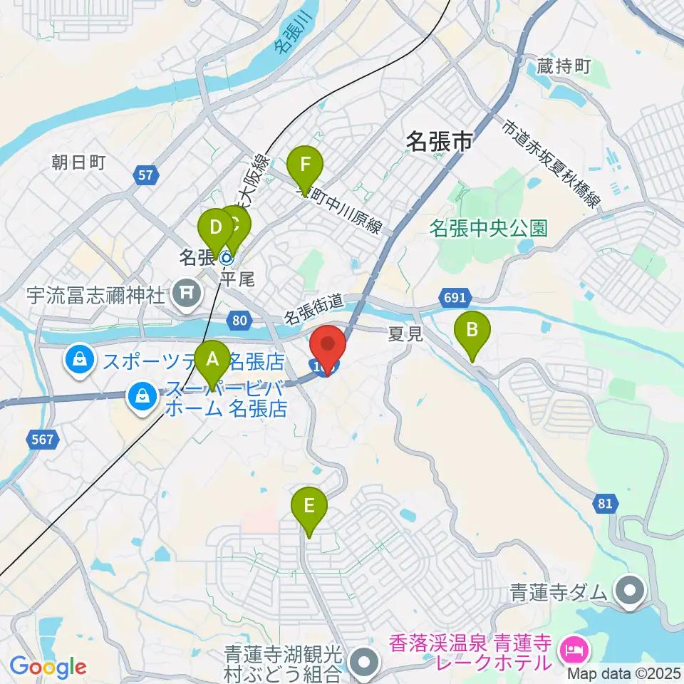 ピアノの山口周辺のコンビニエンスストア一覧地図