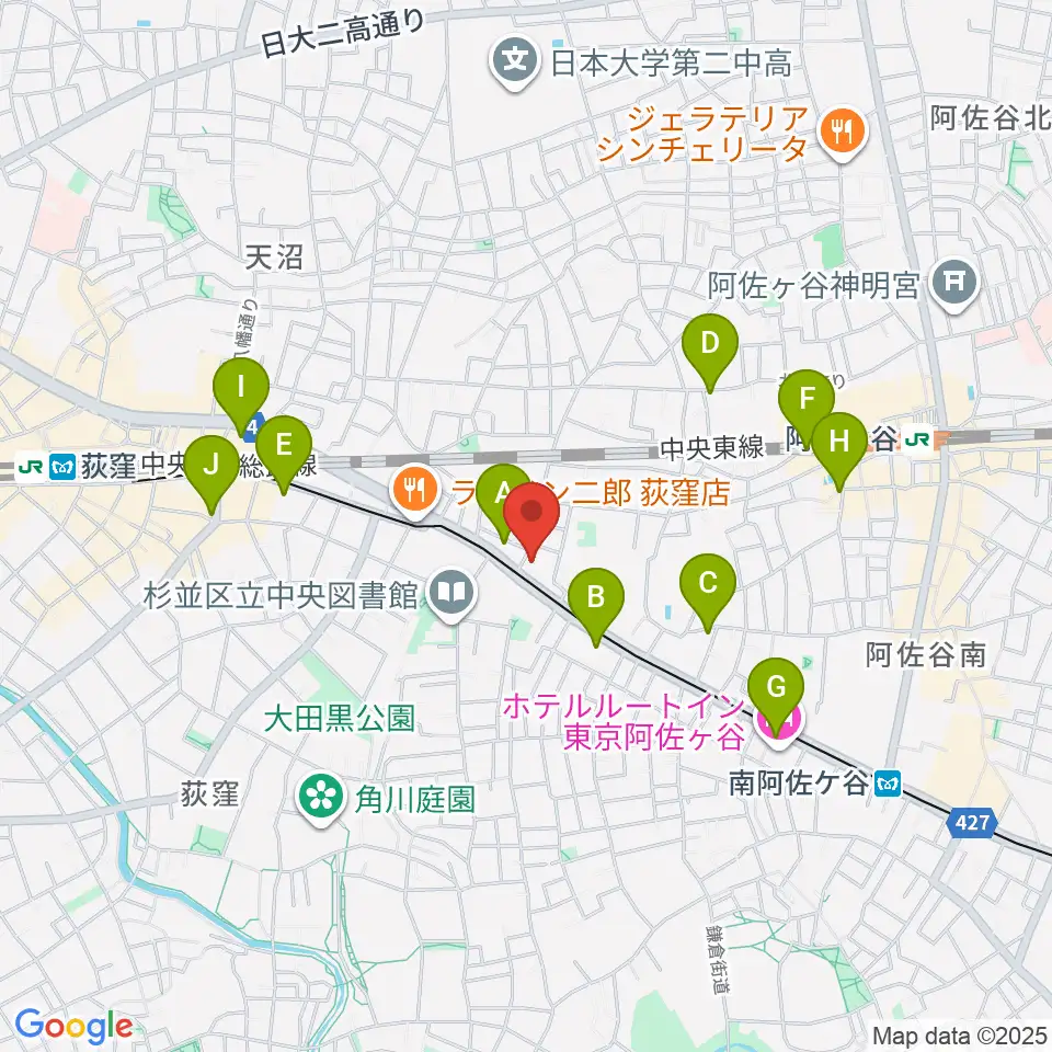ボゴランマーケット周辺のコンビニエンスストア一覧地図