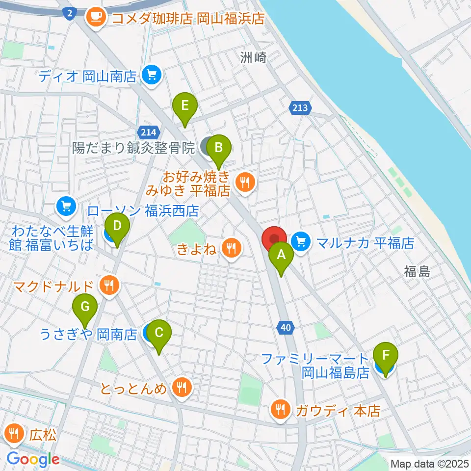 株式会社ピアノファクトリー周辺のコンビニエンスストア一覧地図