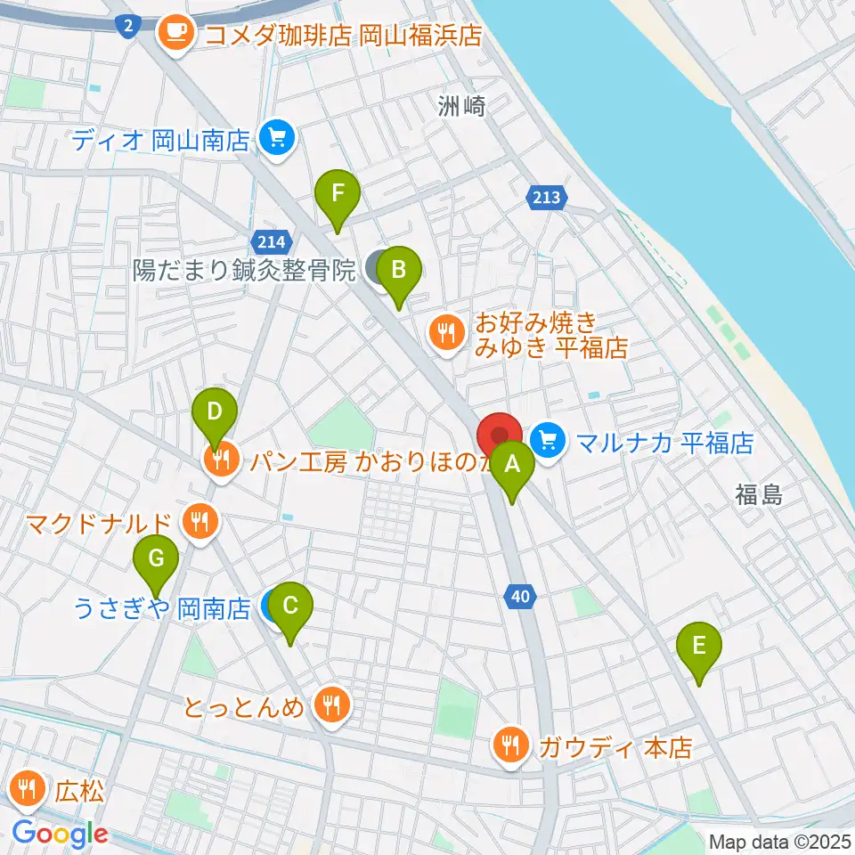 株式会社ピアノファクトリー周辺のコンビニエンスストア一覧地図
