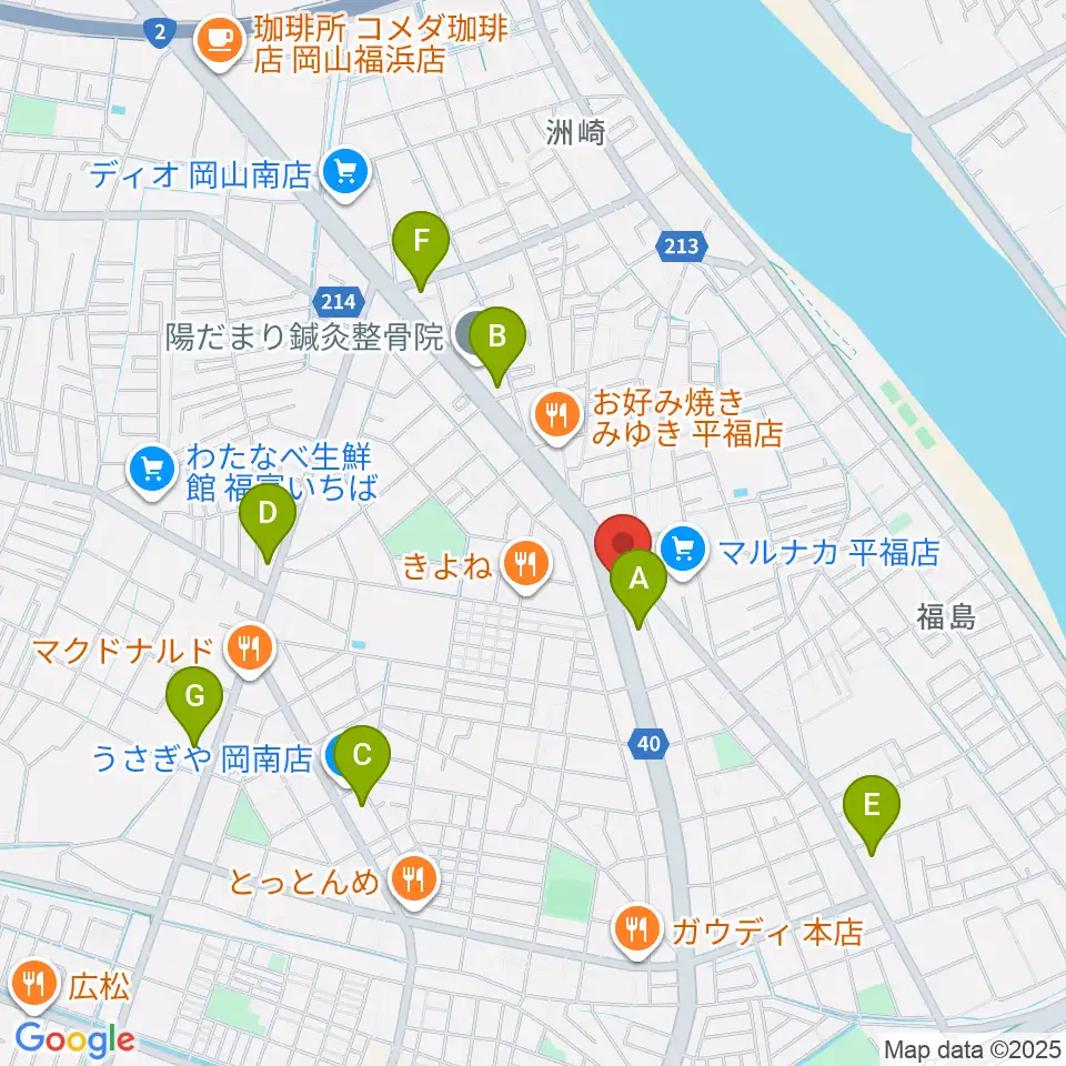 株式会社ピアノファクトリー周辺のコンビニエンスストア一覧地図