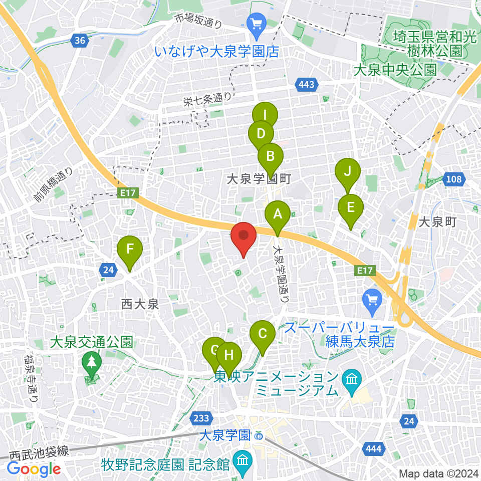 ミカドピアノサービス周辺のコンビニエンスストア一覧地図