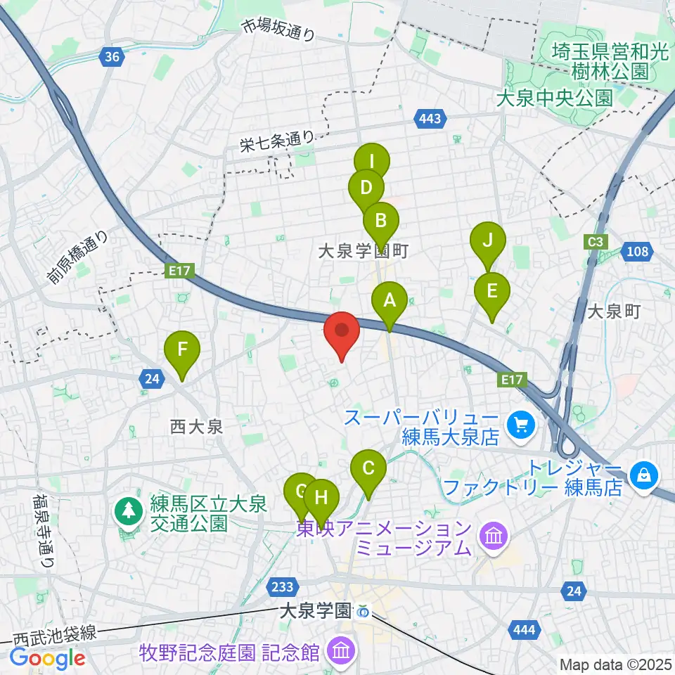 ミカドピアノサービス周辺のコンビニエンスストア一覧地図