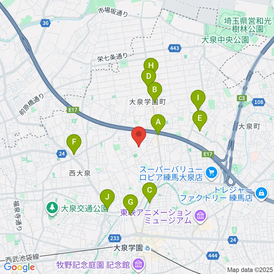 ミカドピアノサービス周辺のコンビニエンスストア一覧地図