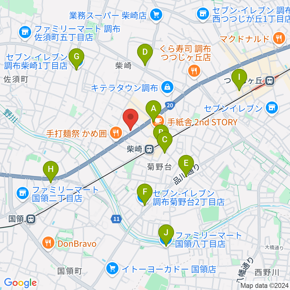 岡本ピアノサービス周辺のコンビニエンスストア一覧地図