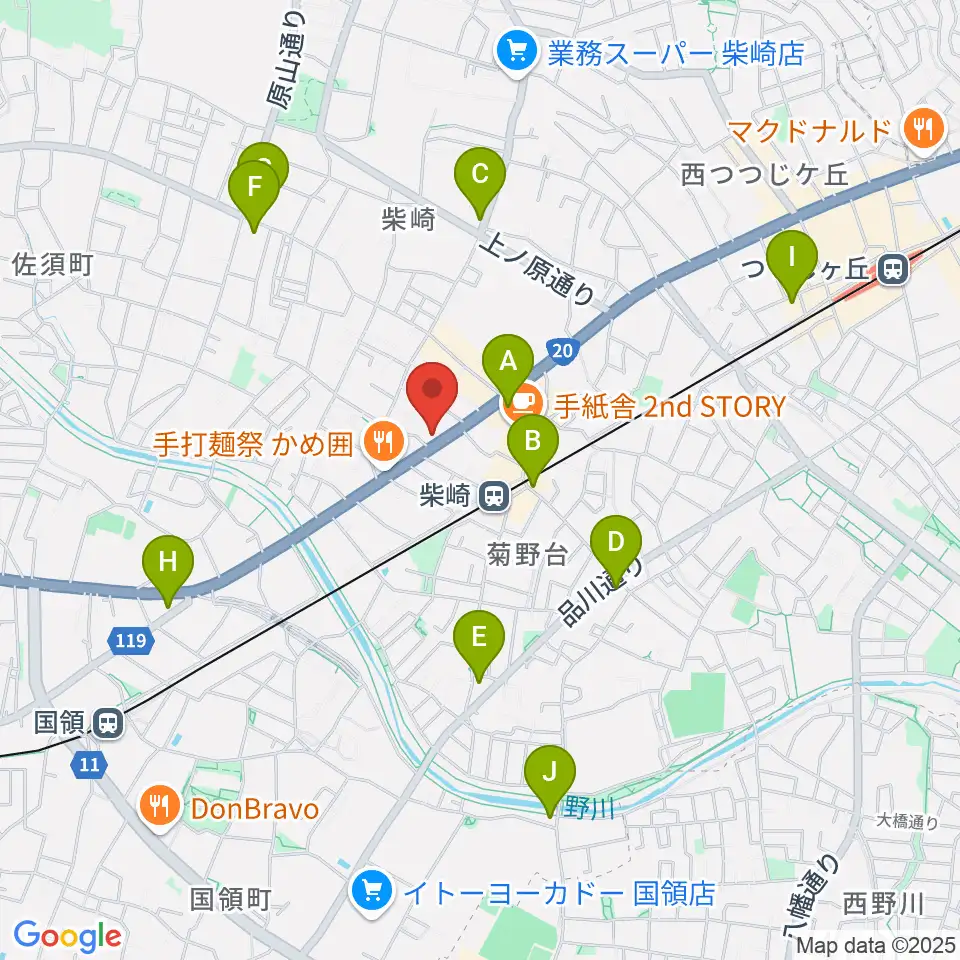 岡本ピアノサービス周辺のコンビニエンスストア一覧地図