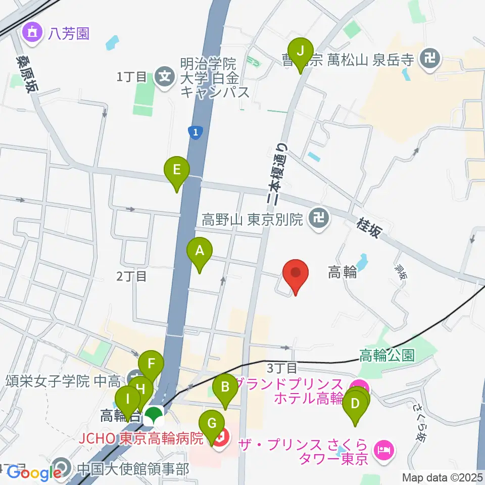 ピアノ防音ナイトーン周辺のコンビニエンスストア一覧地図