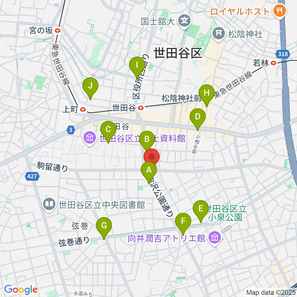 渡辺ピアノ調律事務所周辺のコンビニエンスストア一覧地図