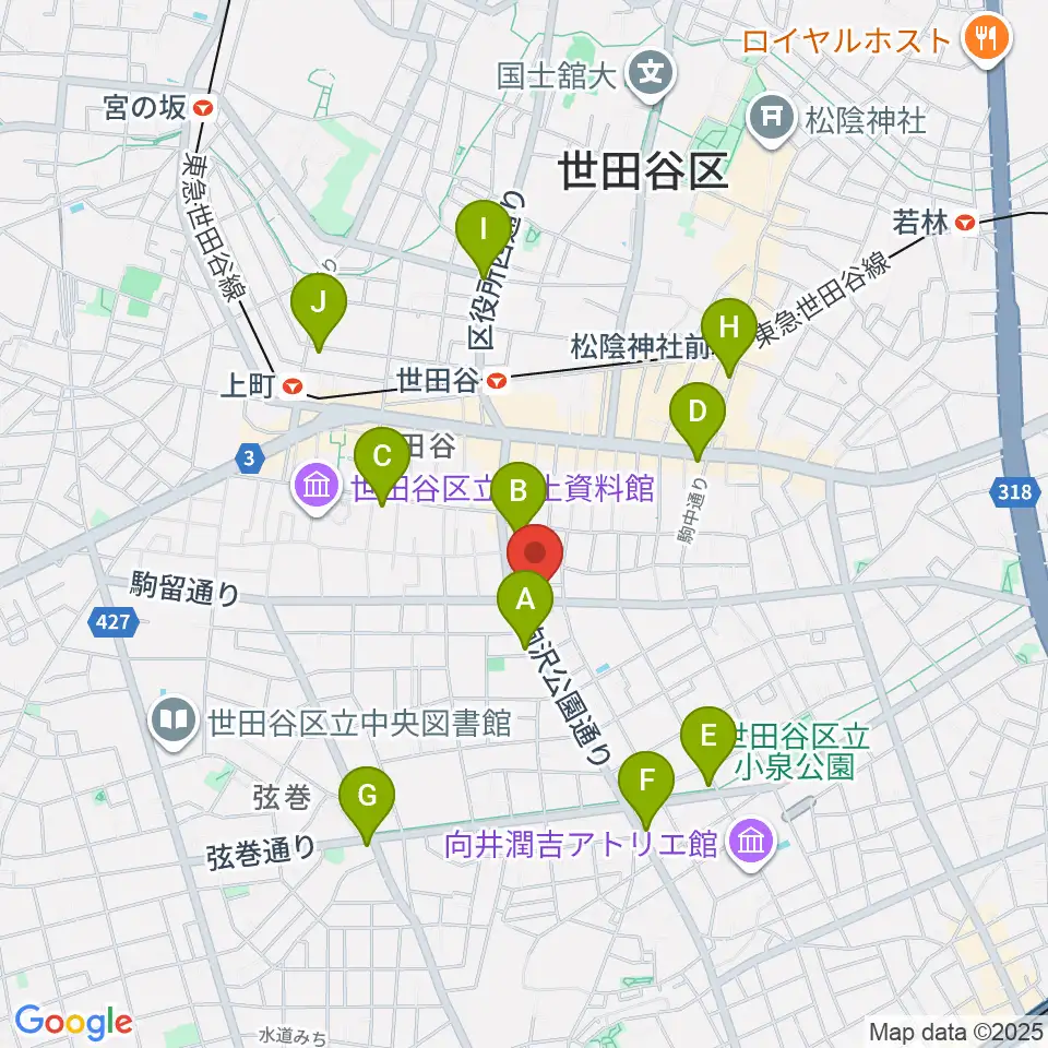 渡辺ピアノ調律事務所周辺のコンビニエンスストア一覧地図