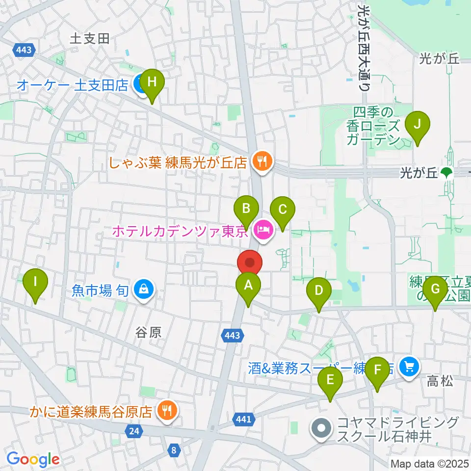 日本ピアノギャラリー東京店周辺のコンビニエンスストア一覧地図
