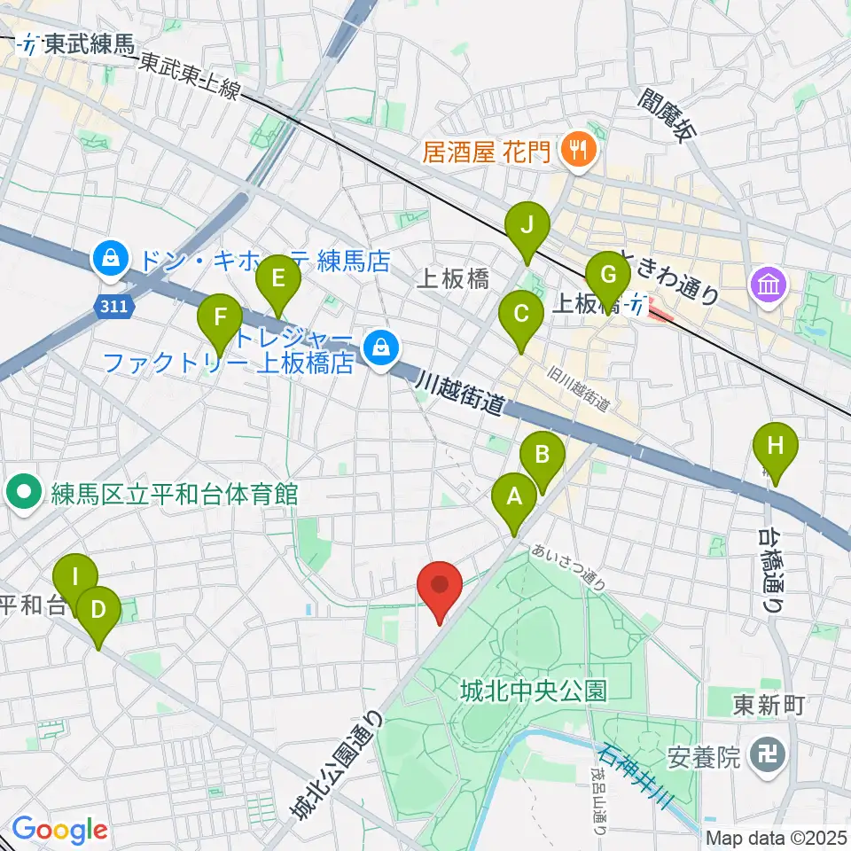 タキガミピアノ有限会社周辺のコンビニエンスストア一覧地図