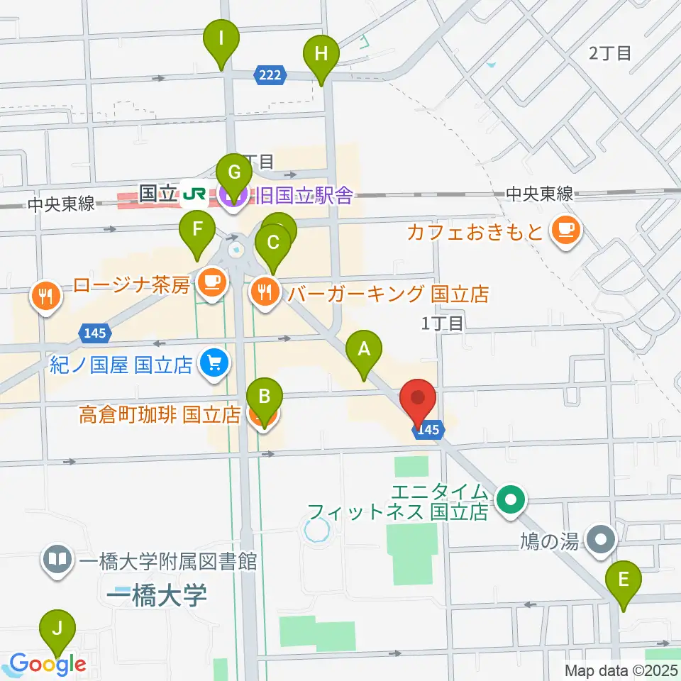 ムサシ楽器周辺のコンビニエンスストア一覧地図