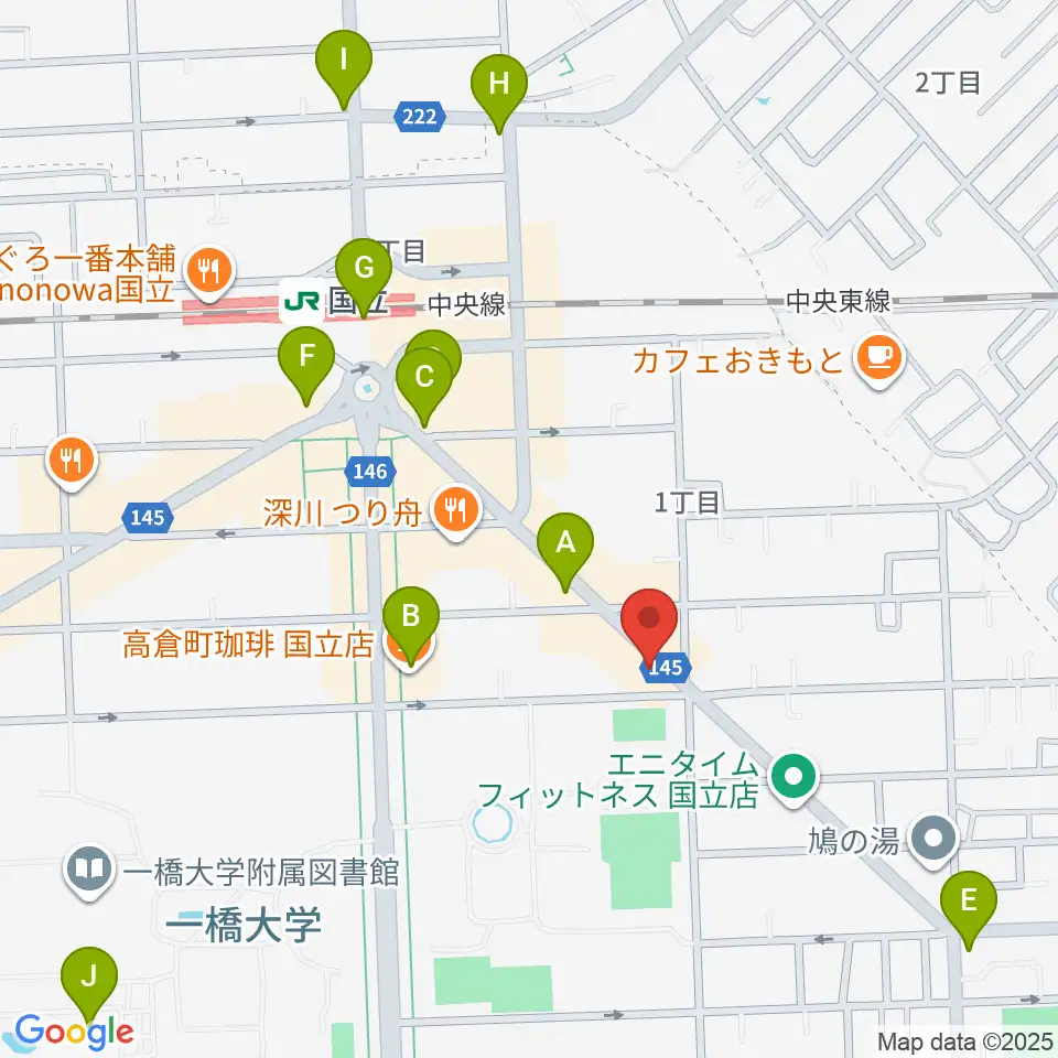 ムサシ楽器周辺のコンビニエンスストア一覧地図