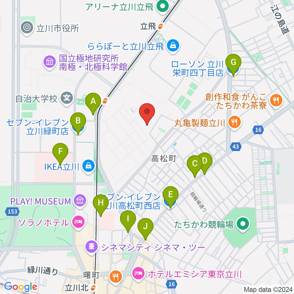 共立ラインサービス周辺のコンビニエンスストア一覧地図