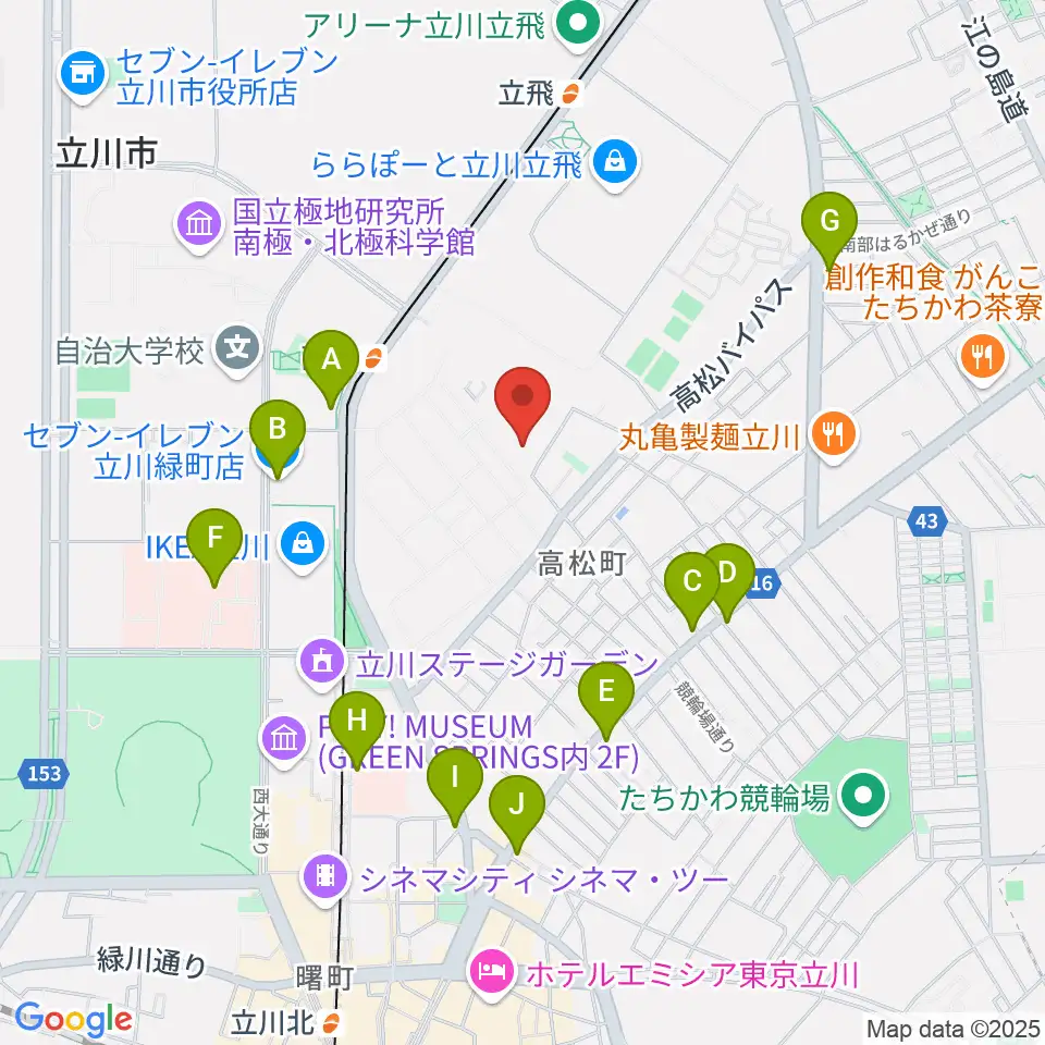 共立ラインサービス周辺のコンビニエンスストア一覧地図