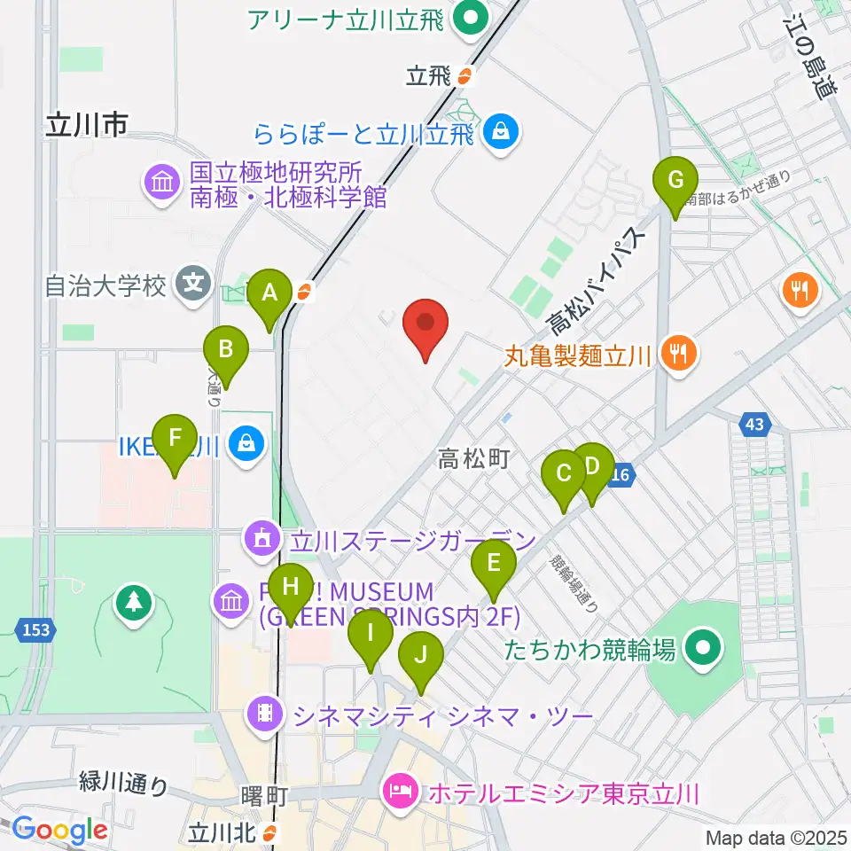 共立ラインサービス周辺のコンビニエンスストア一覧地図