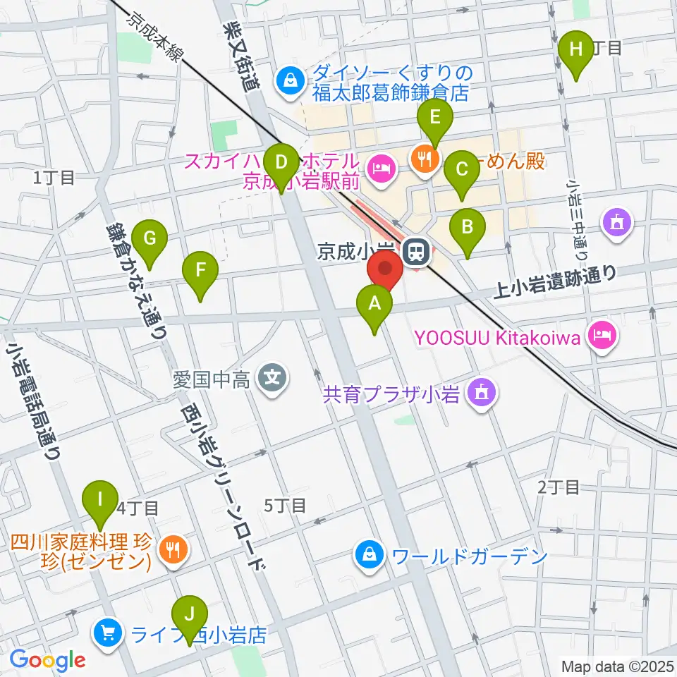 カツマピアノ周辺のコンビニエンスストア一覧地図