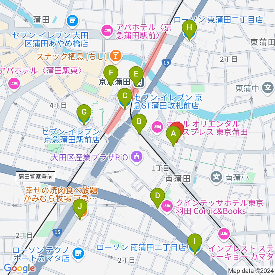 ジョイブラス周辺のコンビニエンスストア一覧地図