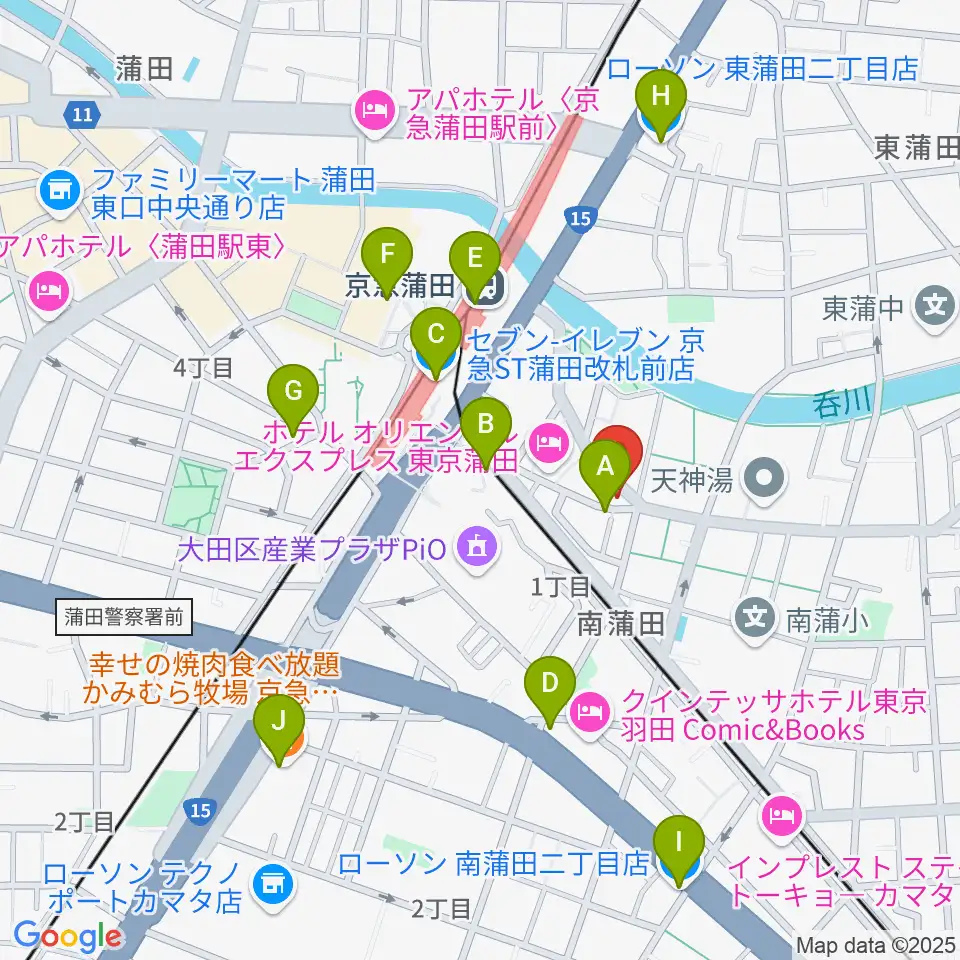 ジョイブラス周辺のコンビニエンスストア一覧地図