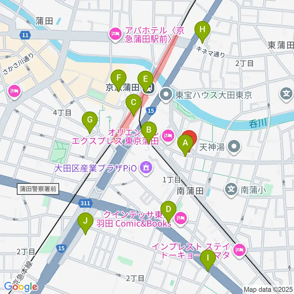 ジョイブラス周辺のコンビニエンスストア一覧地図