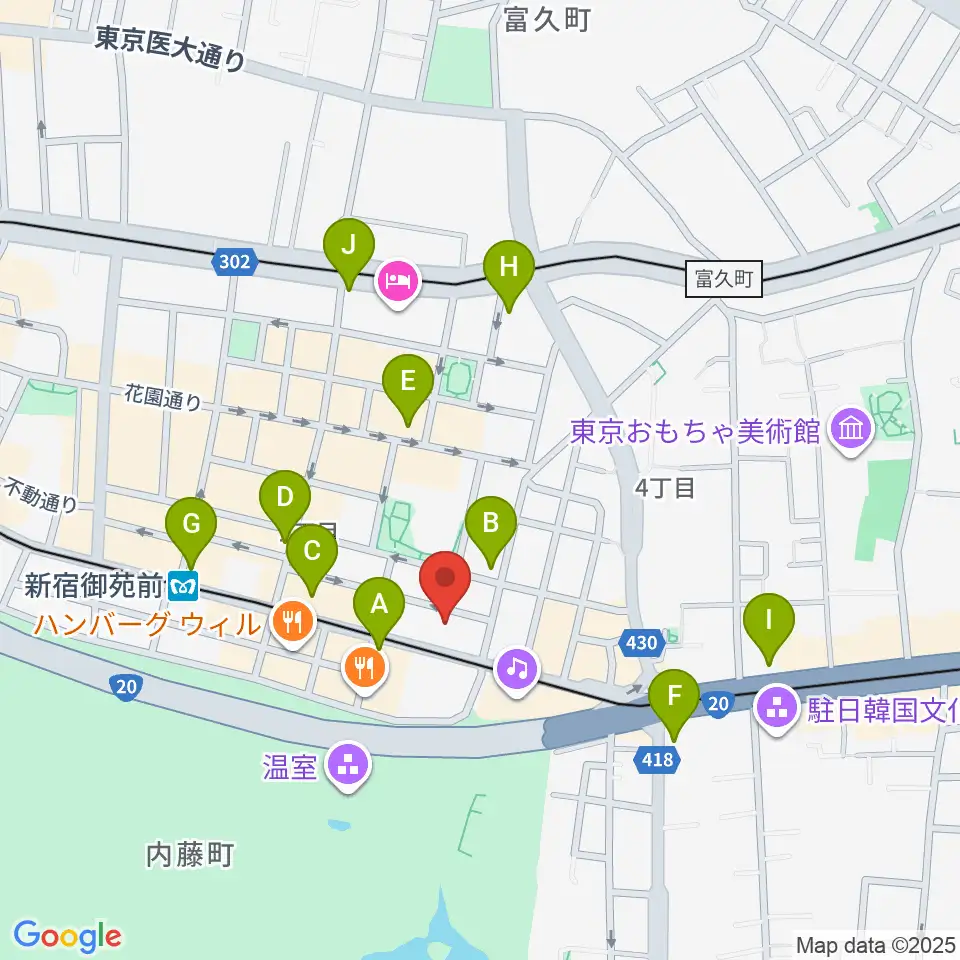 輸入ピアノ.com byカモシタピアノ周辺のコンビニエンスストア一覧地図