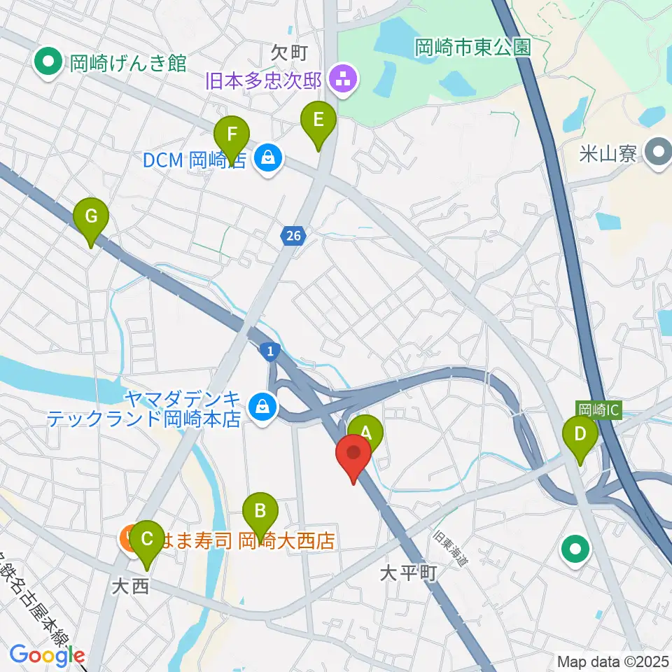 グランドギャラリー本社周辺のコンビニエンスストア一覧地図