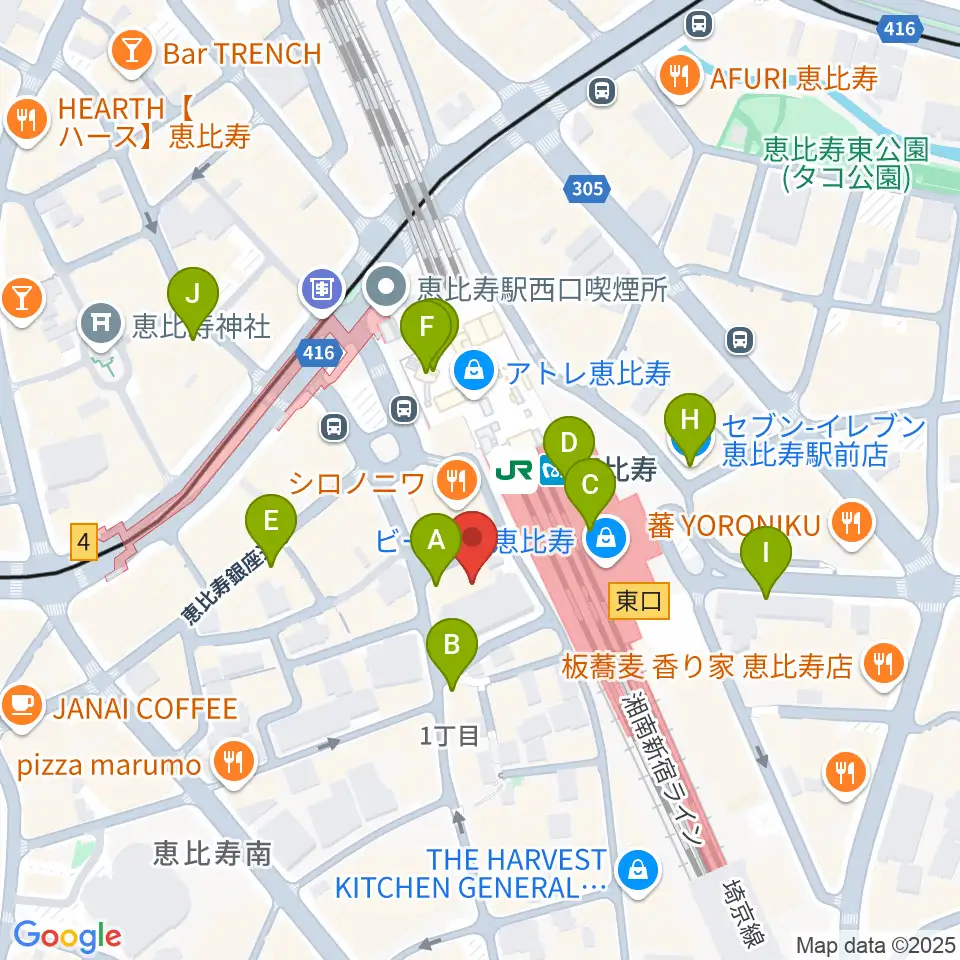 ゴーシュ弦楽器周辺のコンビニエンスストア一覧地図