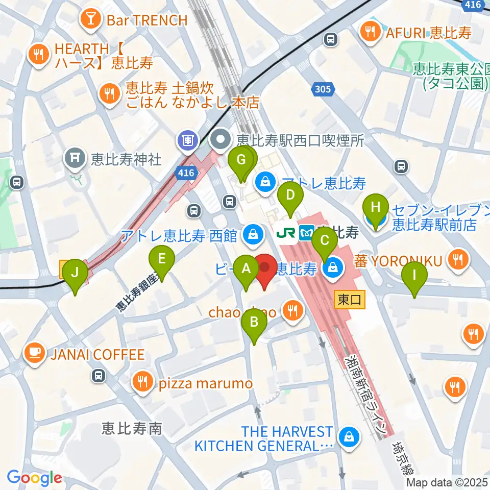 ゴーシュ弦楽器周辺のコンビニエンスストア一覧地図
