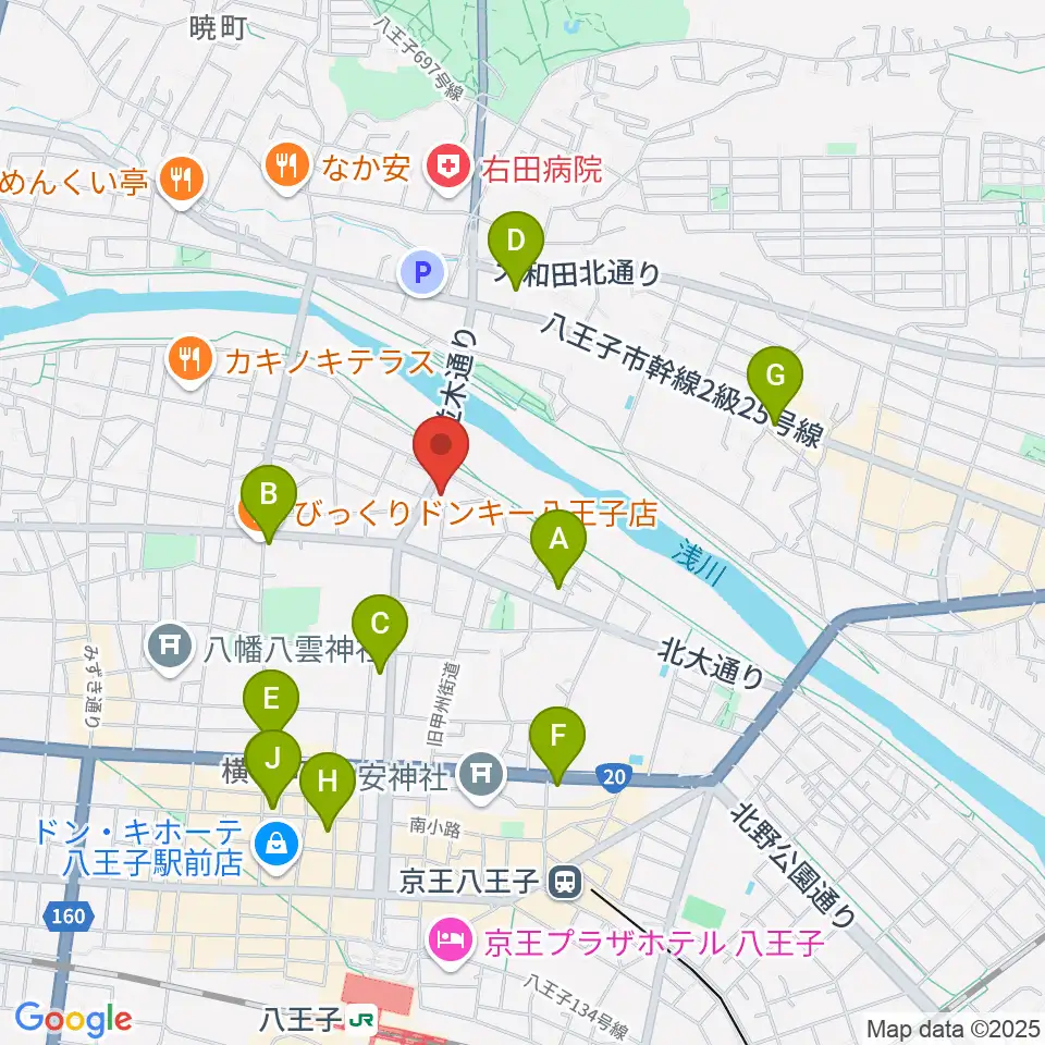 ベヒシュタイン・ジャパン本社ショールーム周辺のコンビニエンスストア一覧地図