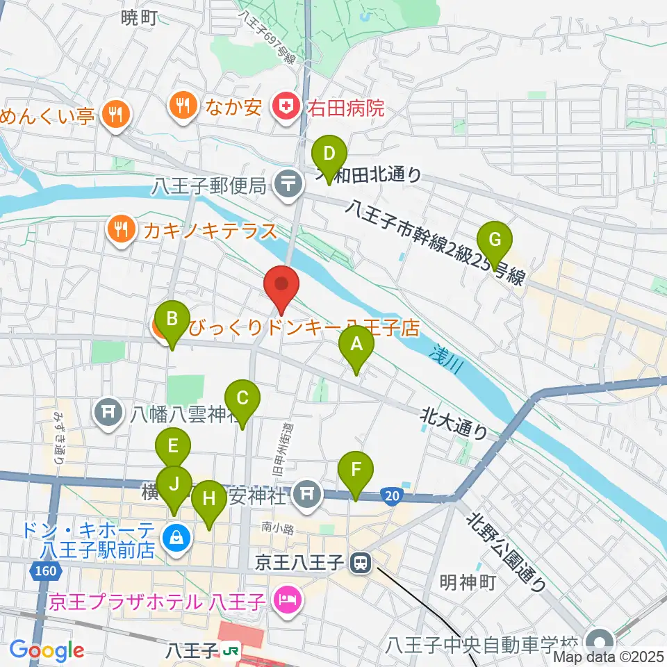 ベヒシュタイン・ジャパン本社ショールーム周辺のコンビニエンスストア一覧地図