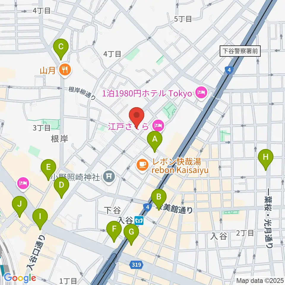 ギターショップ アウラ周辺のコンビニエンスストア一覧地図