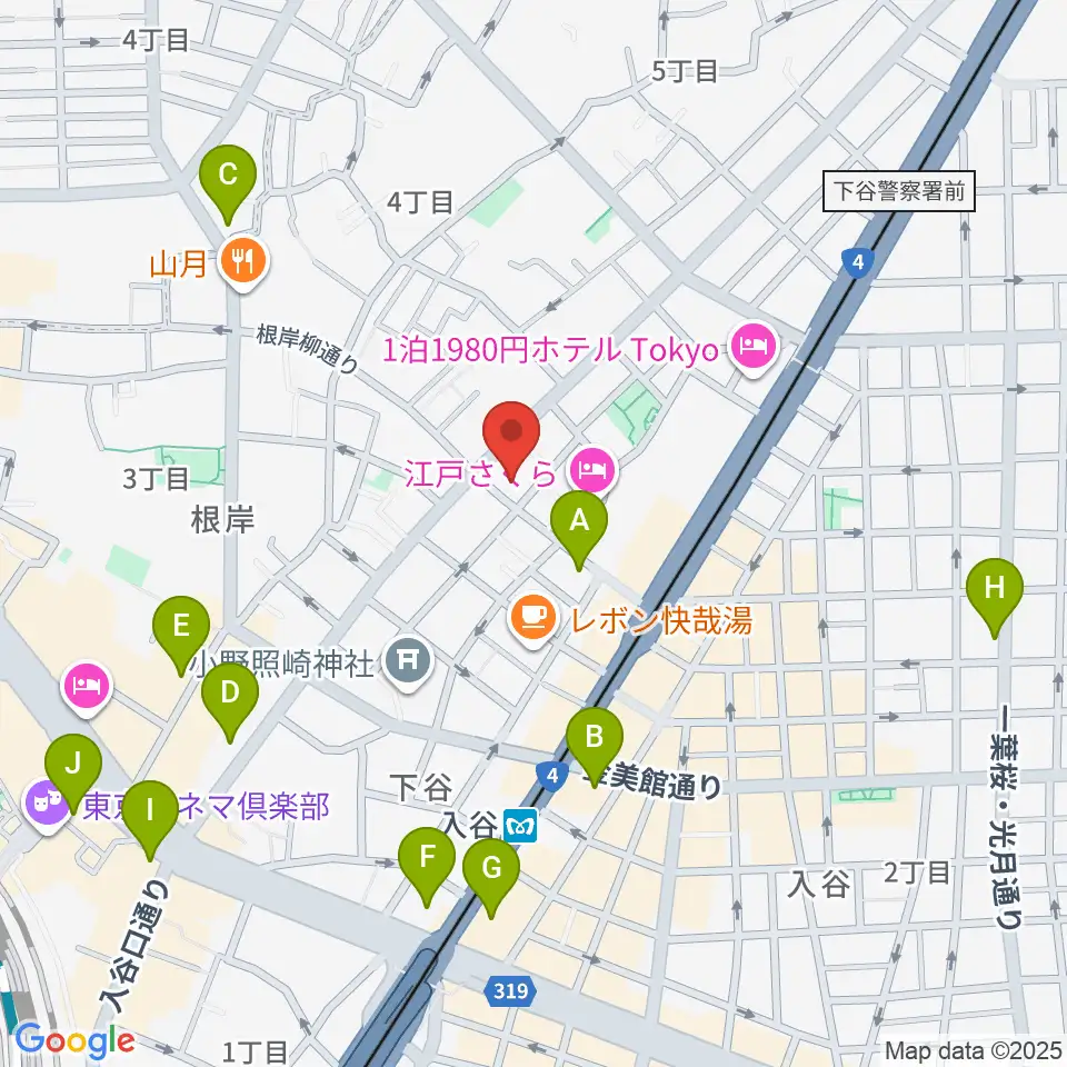ギターショップ アウラ周辺のコンビニエンスストア一覧地図