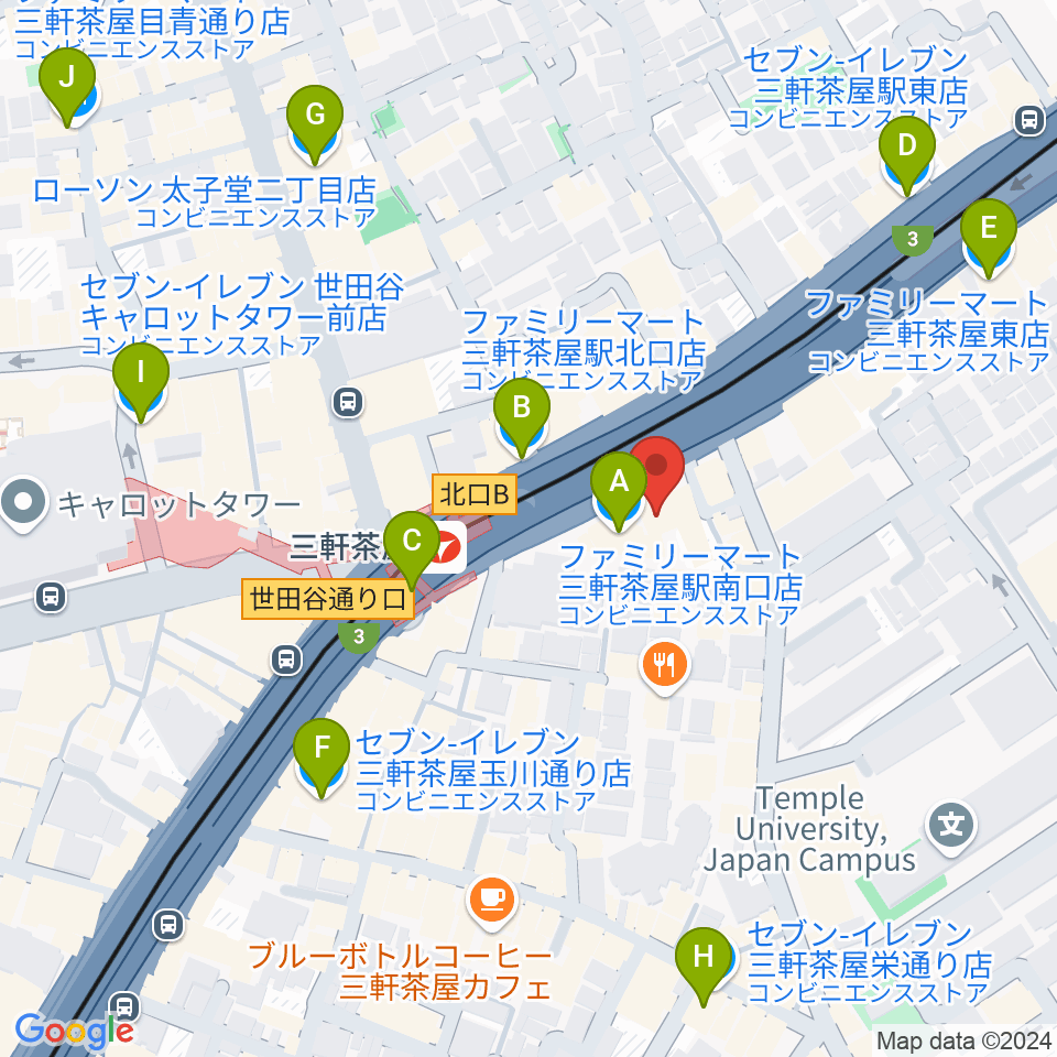 マツオ商会 MATSUO&CO.周辺のコンビニエンスストア一覧地図