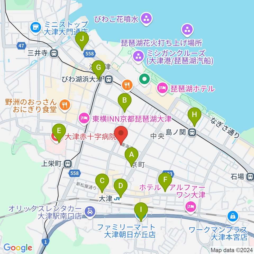 初音屋楽器周辺のコンビニエンスストア一覧地図