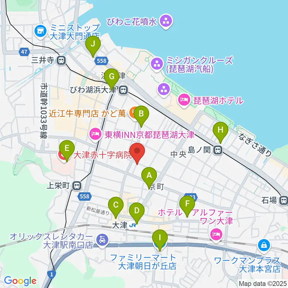 初音屋楽器周辺のコンビニエンスストア一覧地図