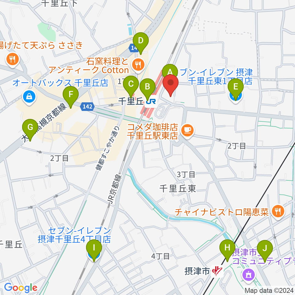 古川皓一バイオリン工房周辺のコンビニエンスストア一覧地図