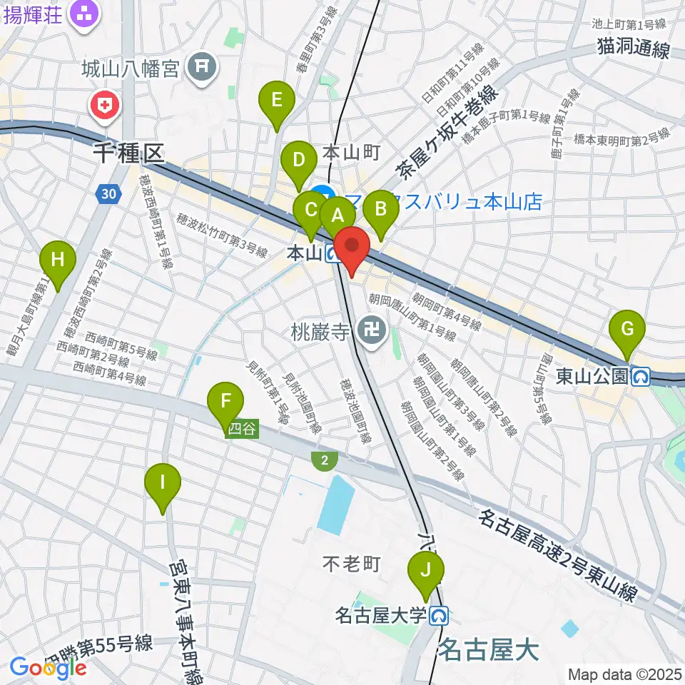 弦楽器グレイス周辺のコンビニエンスストア一覧地図