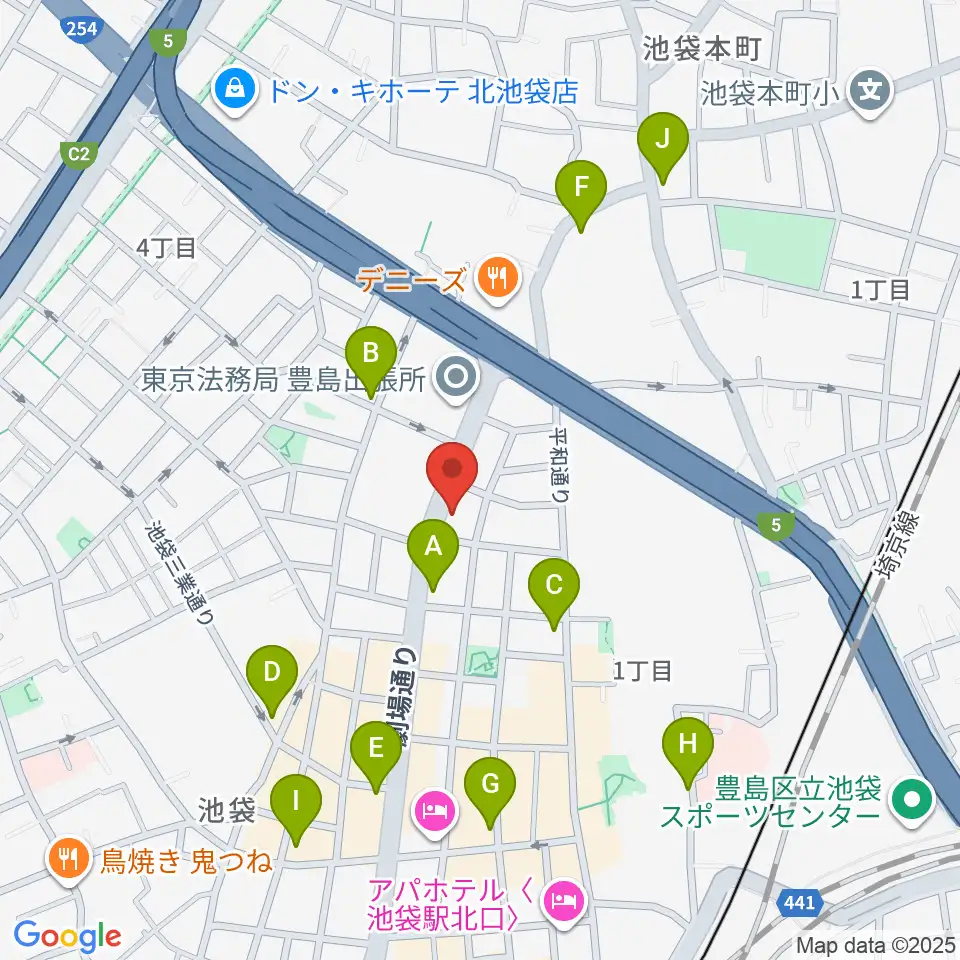 ジーテックオフィス周辺のコンビニエンスストア一覧地図