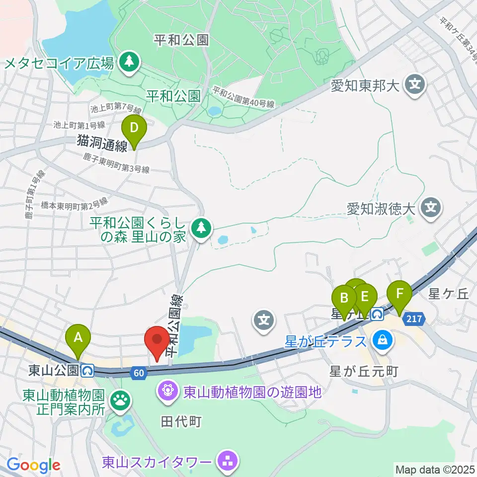磯貝工房周辺のコンビニエンスストア一覧地図