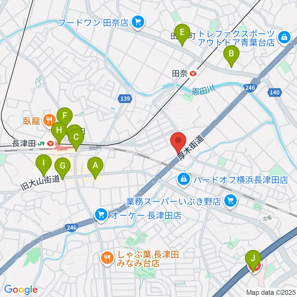 管楽器工房 ブレーザーシュトラッセ周辺のコンビニエンスストア一覧地図