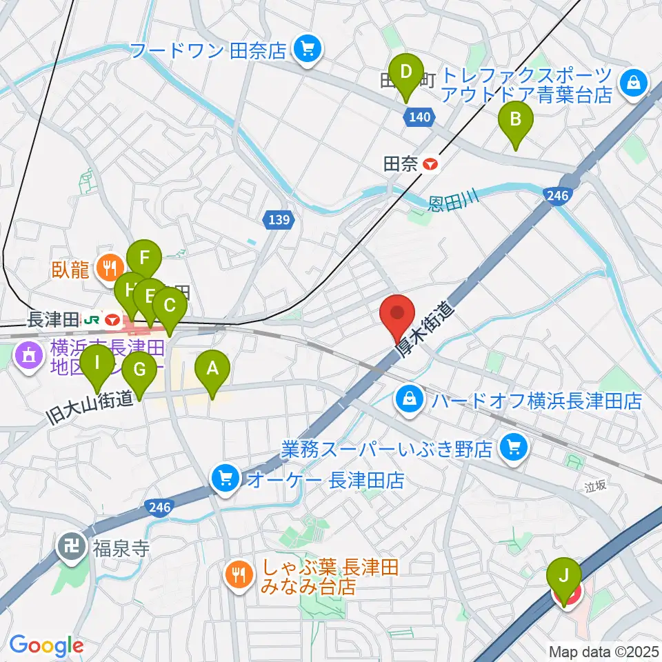 管楽器工房 ブレーザーシュトラッセ周辺のコンビニエンスストア一覧地図