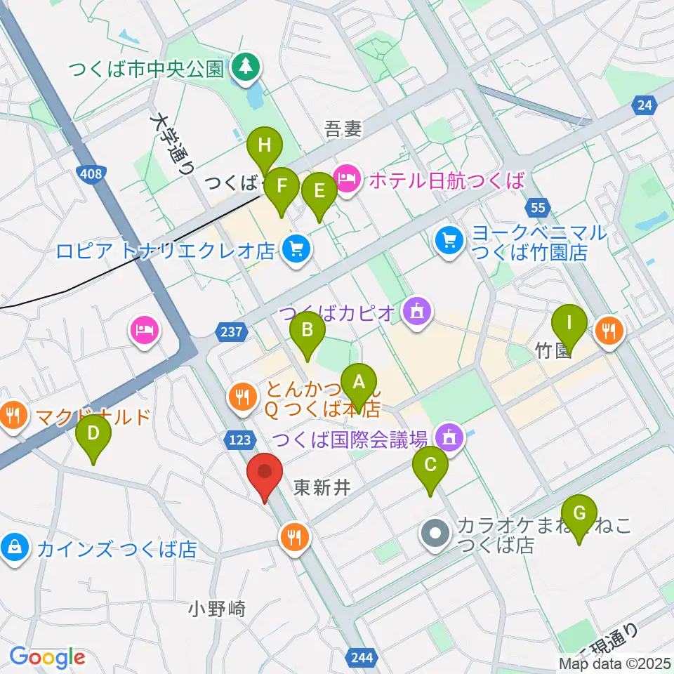 クレフ楽器周辺のコンビニエンスストア一覧地図