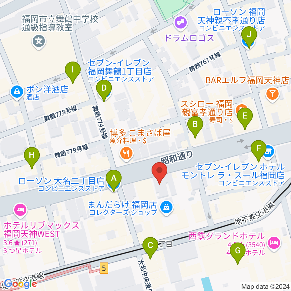 イズタ・バイオリン周辺のコンビニエンスストア一覧地図