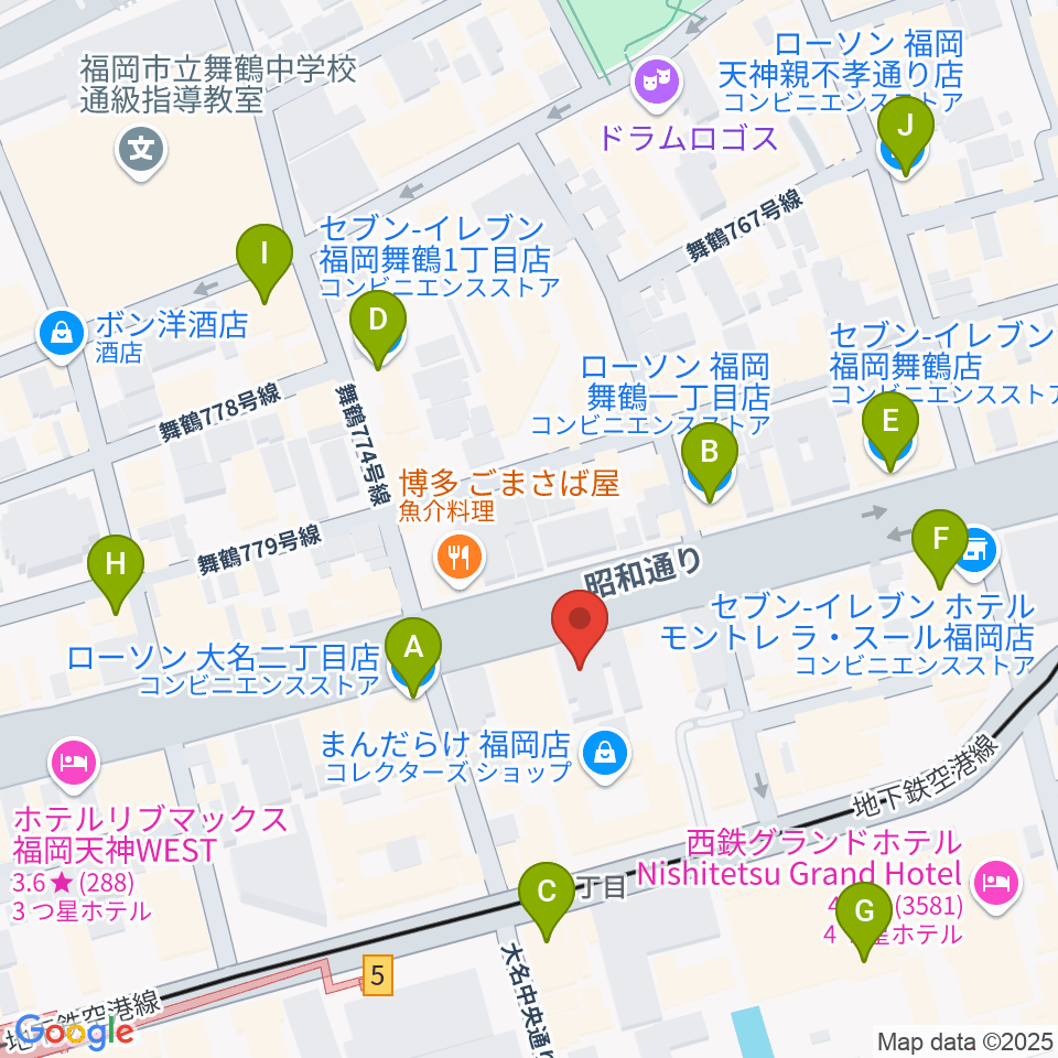 イズタ・バイオリン周辺のコンビニエンスストア一覧地図