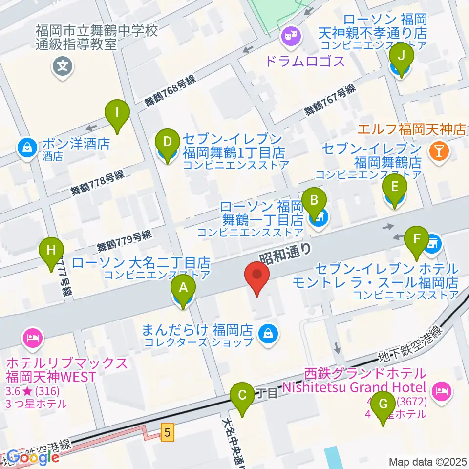 イズタ・バイオリン周辺のコンビニエンスストア一覧地図