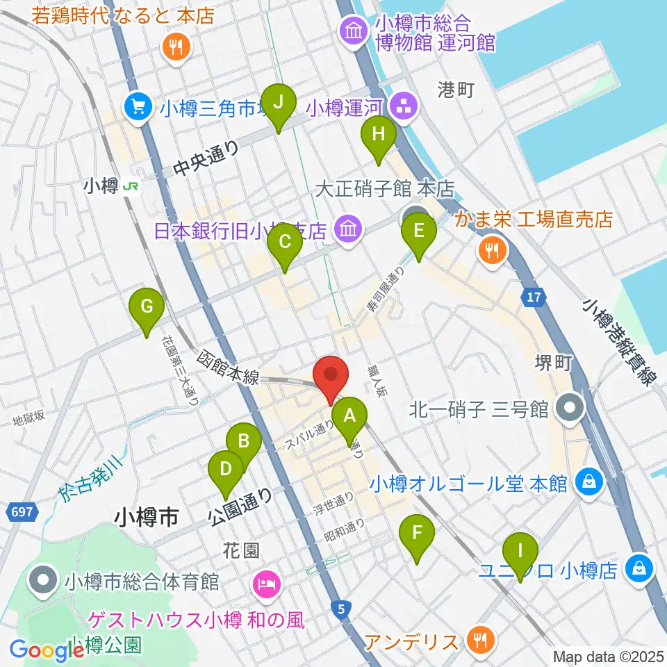 光栄堂楽器店周辺のコンビニエンスストア一覧地図