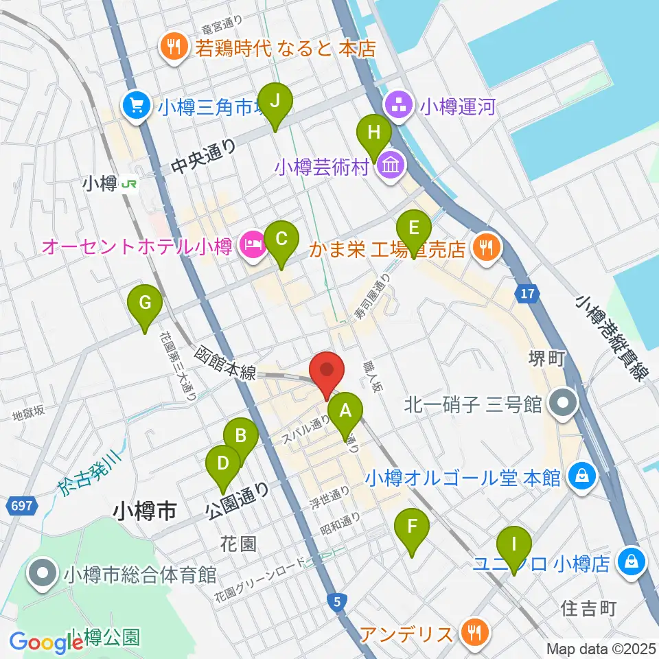 光栄堂楽器店周辺のコンビニエンスストア一覧地図