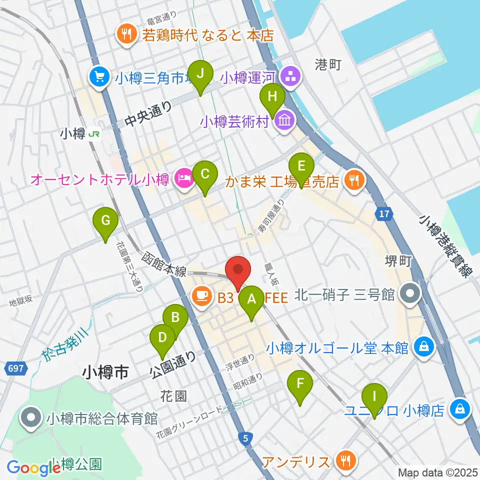 光栄堂楽器店周辺のコンビニエンスストア一覧地図